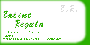 balint regula business card